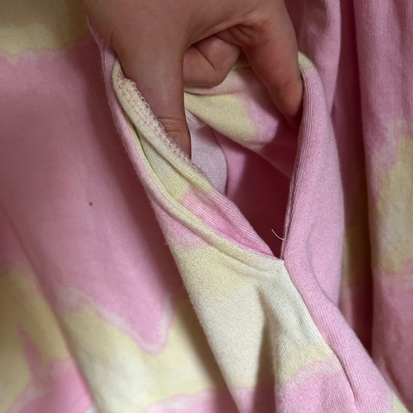 Free People M Pink Yellow Tie Dye Sweater - Picture 8 of 10